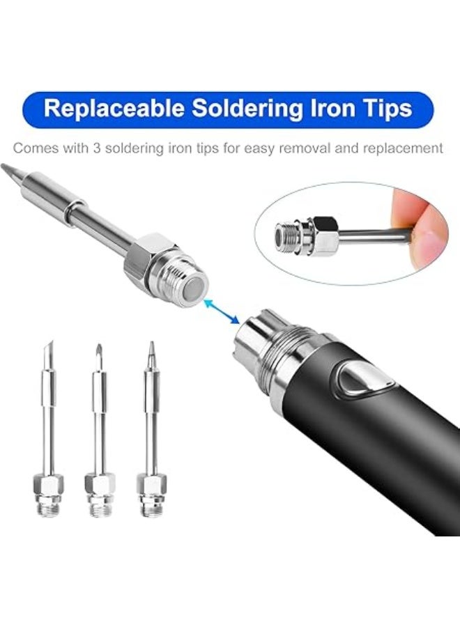 8W USB Cordless Electric Soldering Iron Kit Micro Soldering Iron Type-C Charging Interface Full Charge Can Last 30 Minutes. - Image 5