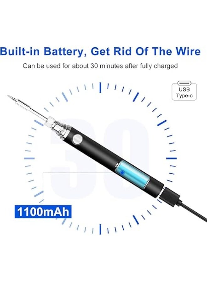 8W USB Cordless Electric Soldering Iron Kit Micro Soldering Iron Type-C Charging Interface Full Charge Can Last 30 Minutes. - Image 4
