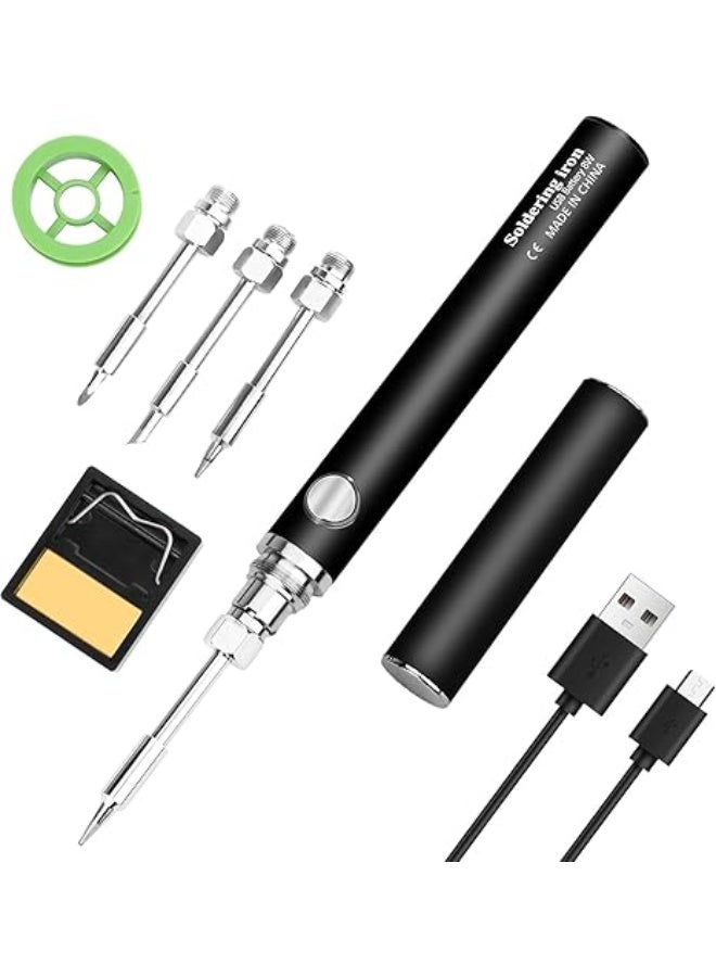 8W USB Cordless Electric Soldering Iron Kit Micro Soldering Iron Type-C Charging Interface Full Charge Can Last 30 Minutes. - Image 1