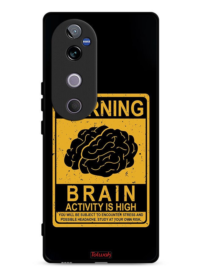 Tolwak Vivo V40 5G Protective Case Cover Warning Brain Activity Is High - Image 1