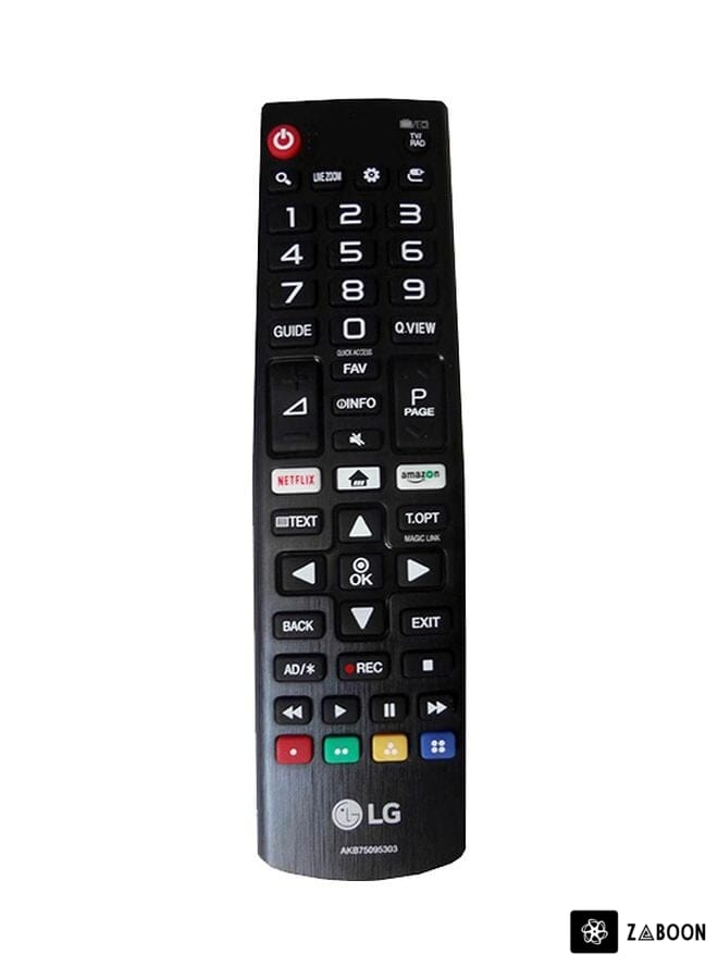Zaboon Replacement Remote Control For LG TV 17x4x1.6cm Black/White/Red
