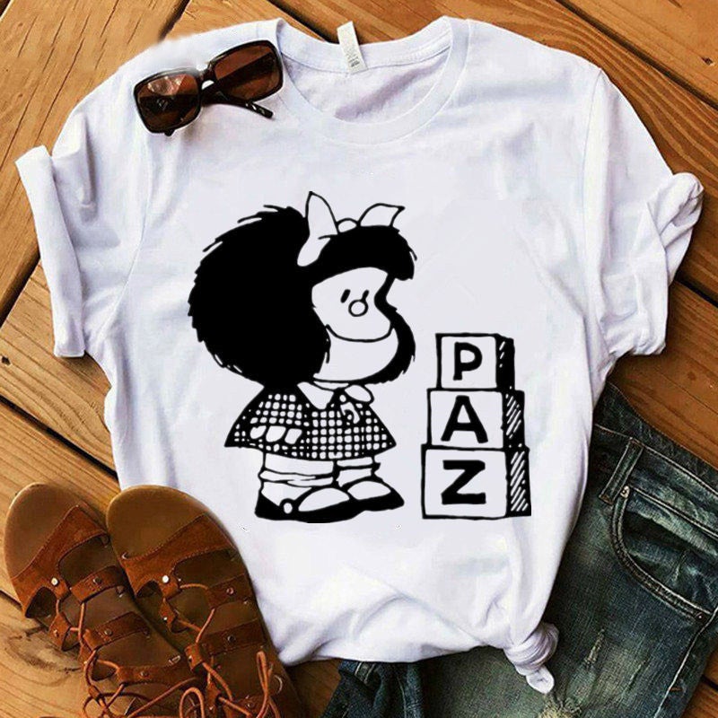 [Same Day] T-Shirt Women'S Short Sleeve Printed T-Shirt Cartoon Source Women'S Clothing - Image 5