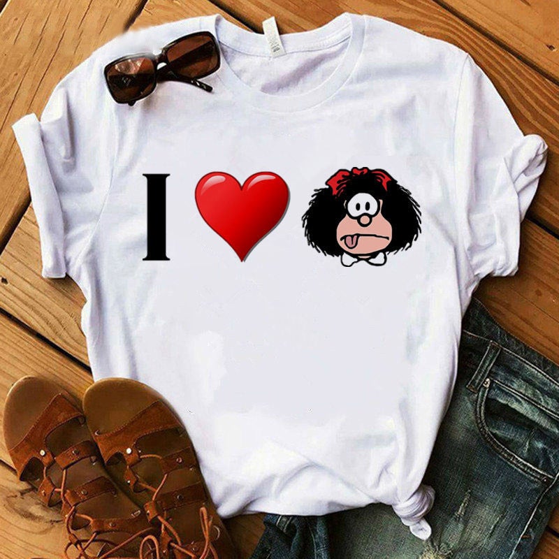 [Same Day] T-Shirt Women'S Short Sleeve Printed T-Shirt Cartoon Source Women'S Clothing - Image 4