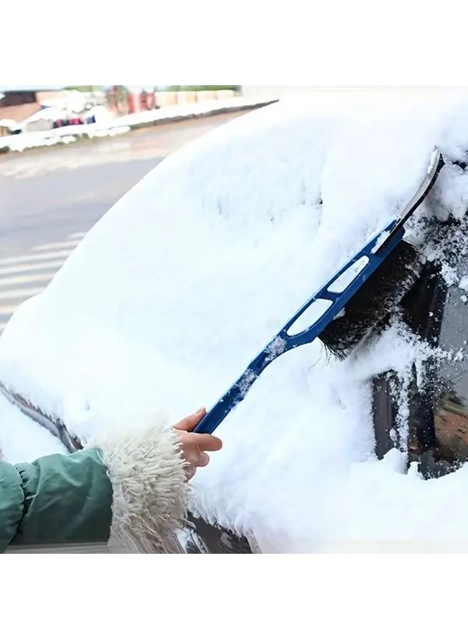 2pcs Red Detachable 2 in 1 Snow Removal Shovel Brush Combo Heavy Duty Winter Car Tool - Image 4