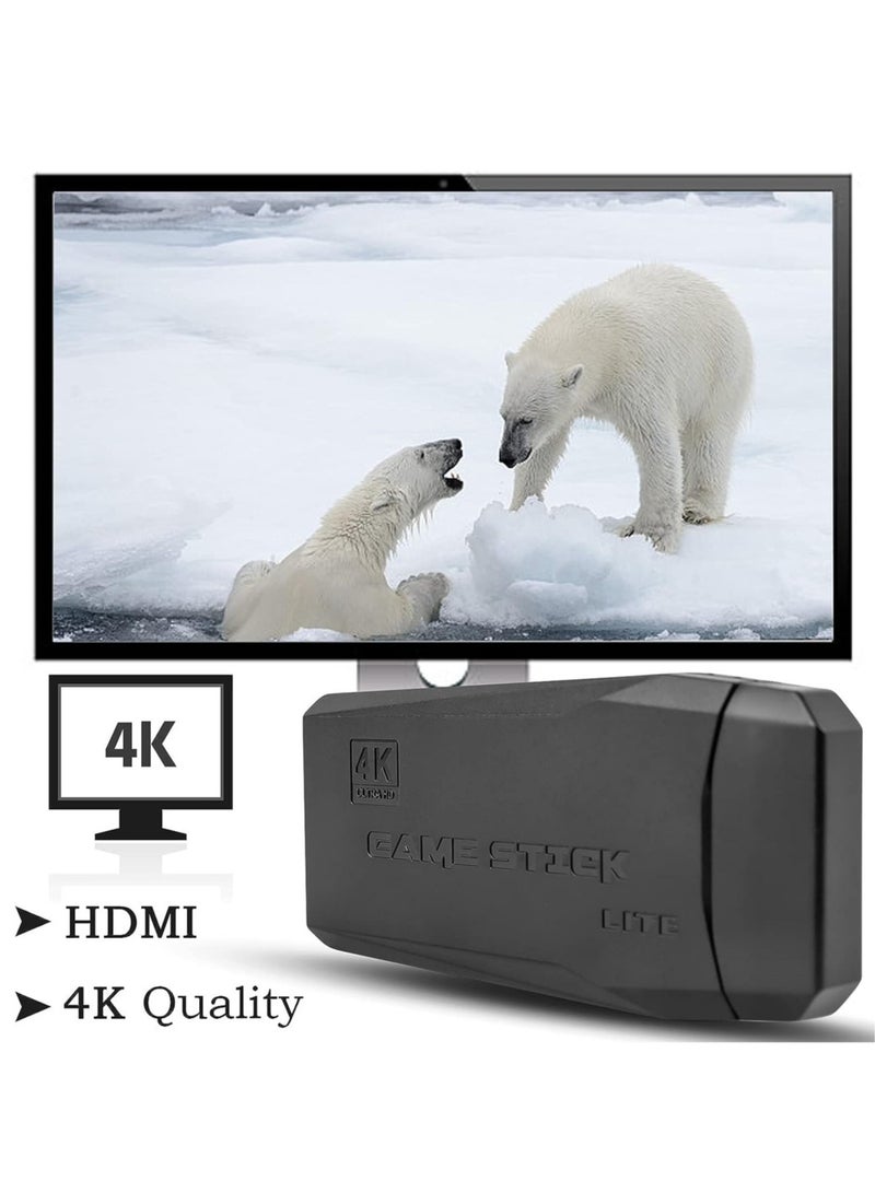 Game Console with Dual Wireless Controllers Plug & Play Video Game Stick Built in 3500/10000+ Games, 9 Classic Emulators, TV 4K High Definition HDMI Output, Great Gift for Adults and Kids (32G) - Image 5
