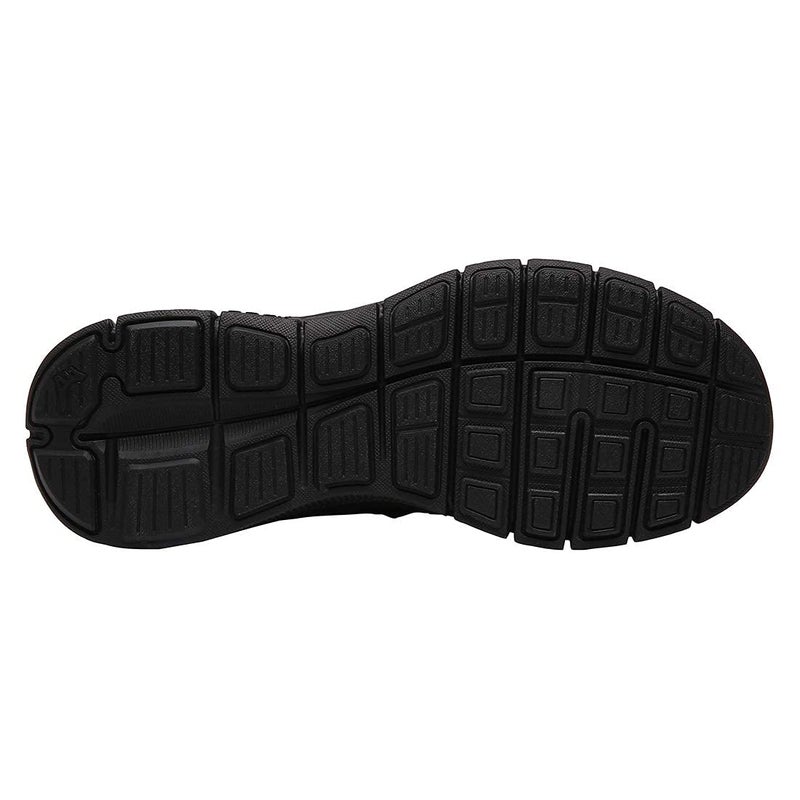 Inzcou Running Walking Shoes Lightweight Tennis Shoes Non Slip Gym Workout Shoes Breathable Mesh Walking Sneakers All Black 6Women / 5Men - Image 4