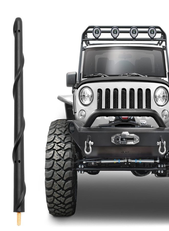 KSaAuto Short Antenna for Jeep Wrangler Accessories JK JL Unlimited Gladiator Accessories JT, 7 Inch Jeep JKU JLU Sahara Rubicon Sport Willys 4xe Mojave High Altitude Radio Antenna Replacement - Image 1