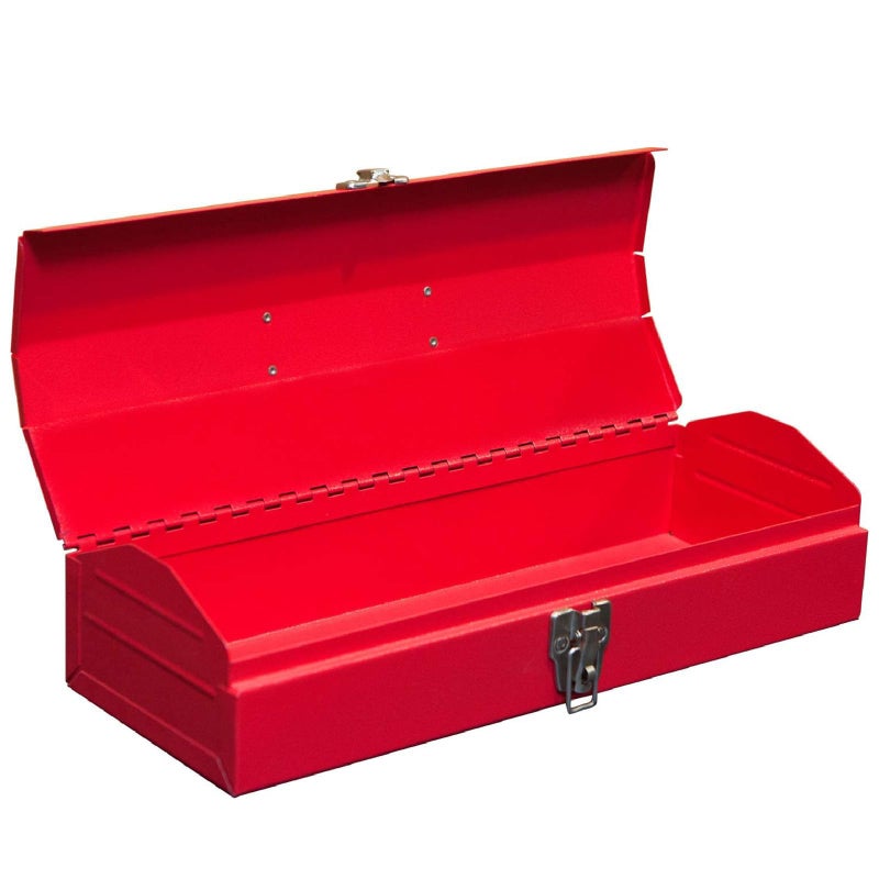 BIG RED ATB213-1 Torin Portable Steel Tool Box: 16" Hip Roof Style with Metal Latch Closure, Red - Image 5