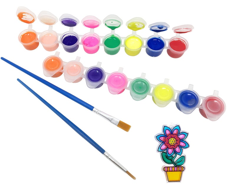 Suncatcher Paint 2 Strips 2 Brushes Stained Glass Window Art Paint Craft Transparent Sun Catcher Paint Set