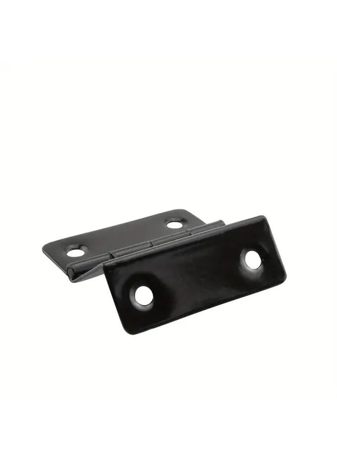6 PCS Black Polished Metal Folding Shutter Hinges For Cabinets And Furniture - Image 2
