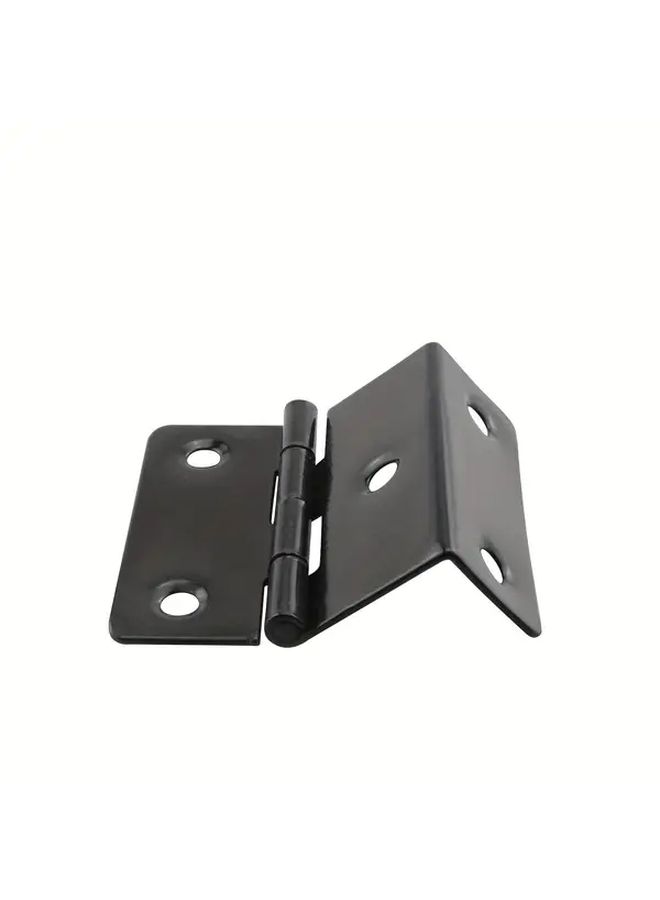 6 PCS Black Polished Metal Folding Shutter Hinges For Cabinets And Furniture - Image 5