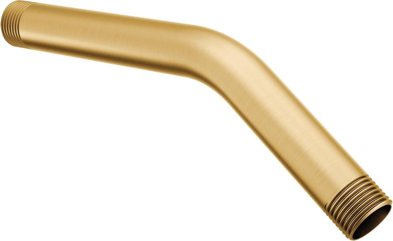 Moen Brushed Gold 8Inch Standard Shower Arm with 12Inch Universal Threads 123815BG - Image 1
