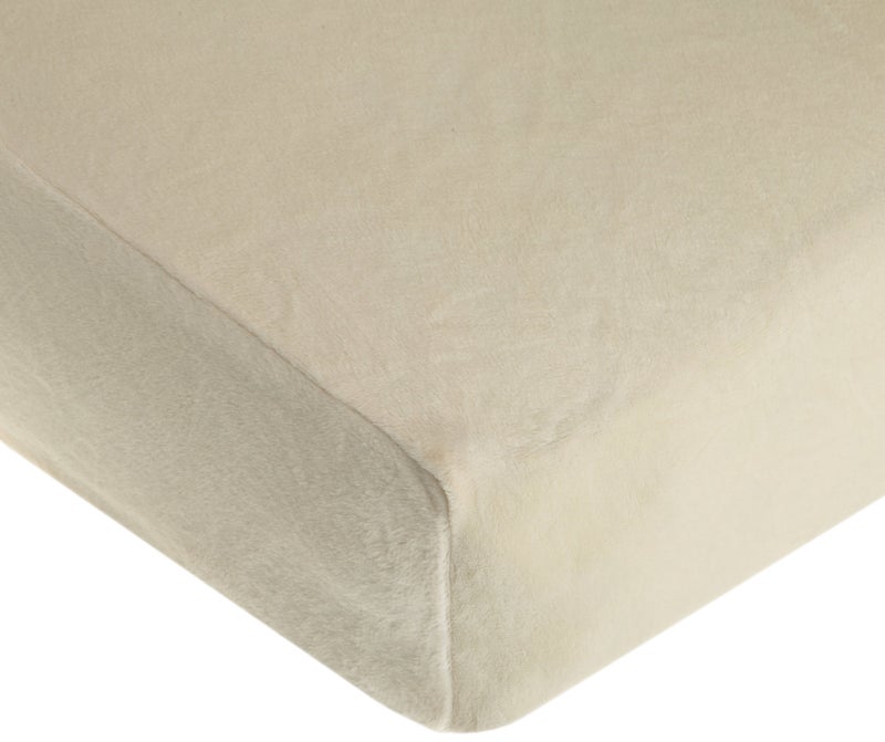 American Baby Company American Baby Company Heavenly Soft Chenille Fitted Crib Sheet 28 x 52 Warm and Cozy Neutral Chenille Sheet Cream for Boys and Girls Fits Crib and Toddler Bed mattresses 