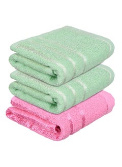 Kuber Industries Face Towel | Cotton Towels For Facewash | Towels For Daily Use | Workout Hand Towel | Lining Design | 14X21 Inch | Pack Of 3 | Multi  - Image 1
