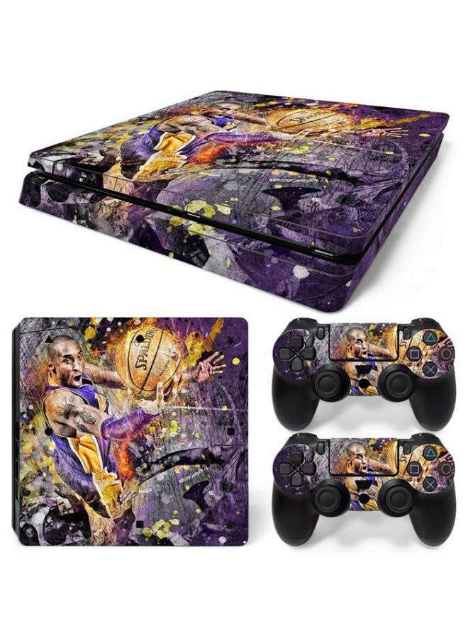 PS4 آلة لعبة نحيفة ملصق لكامل الجسم طبقة رقيقة واقية لون فيلم ملون لمقبض الشكل - اللون: TN-PS4Slim-5079 - Image 1
