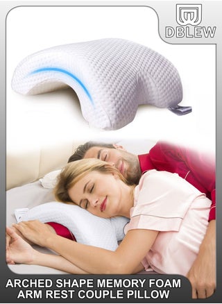U Curved Designed Cuddle Pillow Arched Tunnel Shaped Arm Rest Memory Foam Sleeping Neck Cervical Care With Hollow Area for Side Sleepers Couples Hug Anti Hand Numb Desk Nap - pzsku/Z2F1FD5ED73BF7BA236FAZ/45/_/1678277518/709d1ced-7ef4-47d7-9cf8-807b5aecc8fb