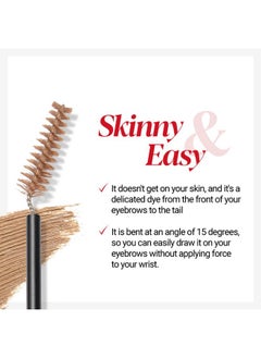 Espoir The Brow Color Fixing Cara #3 Cool Gray 0.1 Fl Oz | Easy Fixing Without Clumping With Skinny Brush | Long Lasting Smudgeproof Eyebrow Mascara | Soft Mood Coloring Tinted Gel | Korean Eye Makeup  - Image 3