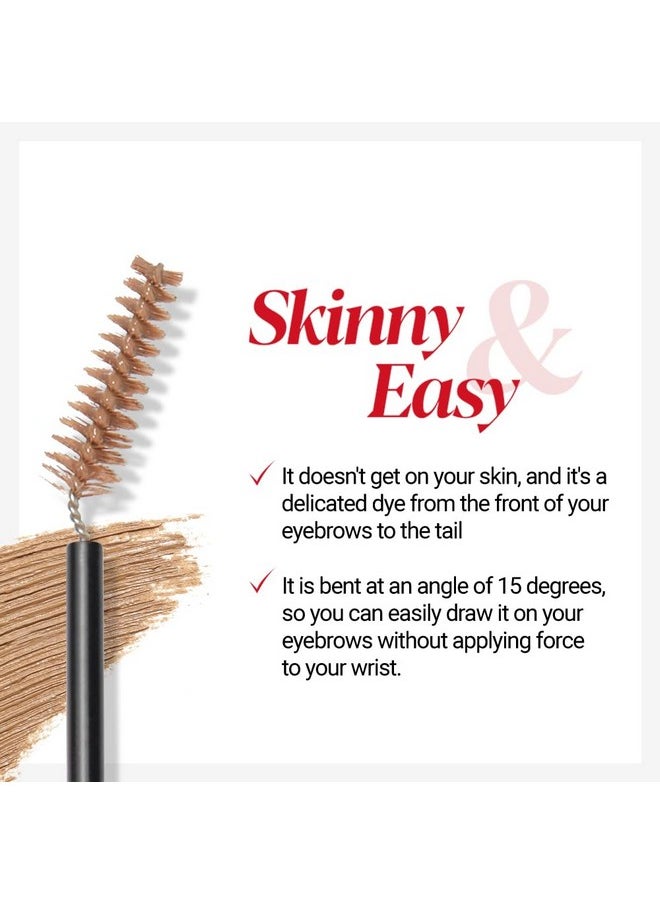 Espoir - The Brow Color Fixing Cara #3 Cool Gray 0.1 Fl Oz | Easy Fixing Without Clumping With Skinny Brush | Long Lasting Smudgeproof Eyebrow Mascara | Soft Mood Coloring Tinted Gel | Korean Eye Makeup - Image 1