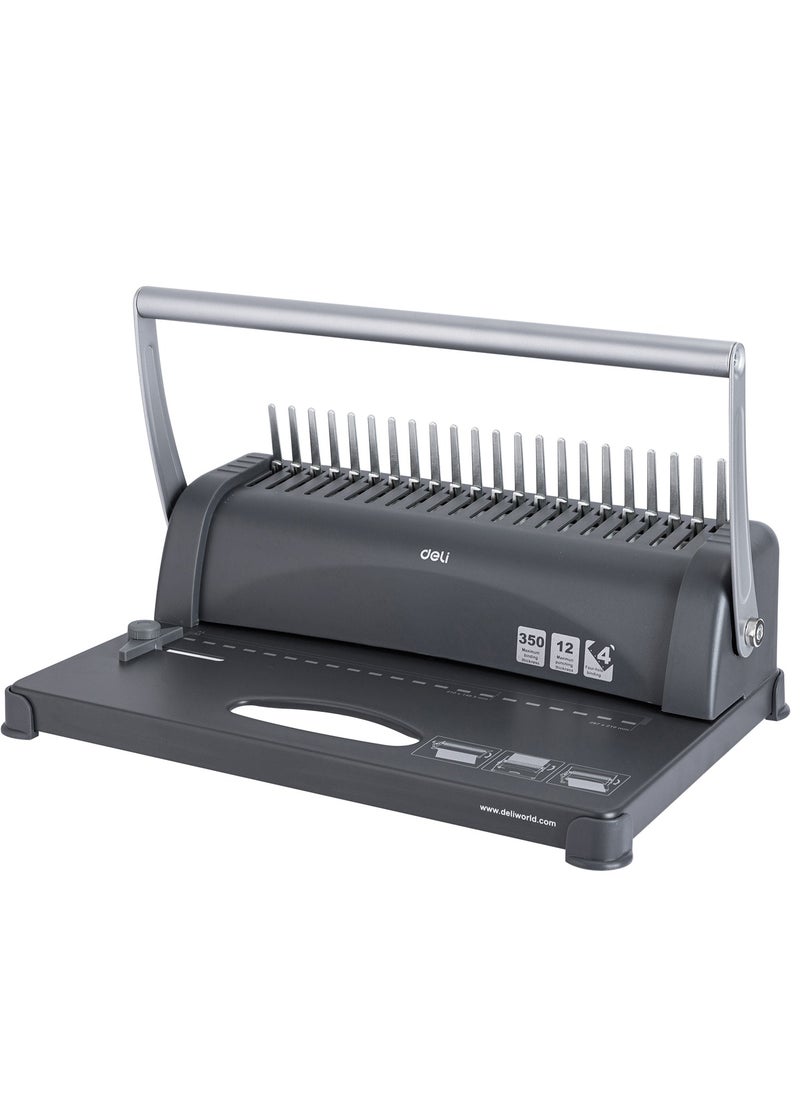Deli - Deli E3871 Binding Machine, 21 Holes, Binding 350 Pages, 12 Sheets Punching Capacity. - Image 1