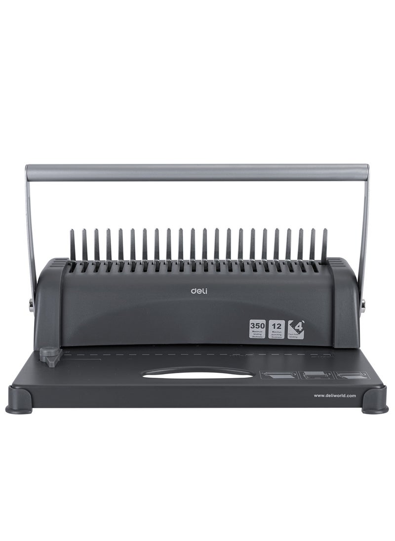 Deli - Deli E3871 Binding Machine, 21 Holes, Binding 350 Pages, 12 Sheets Punching Capacity. - Image 1