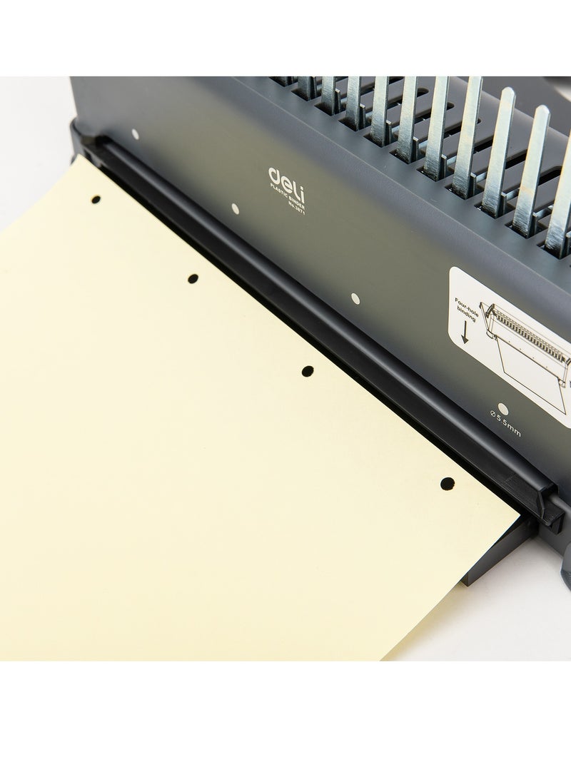 Deli - Deli E3871 Binding Machine, 21 Holes, Binding 350 Pages, 12 Sheets Punching Capacity. - Image 1
