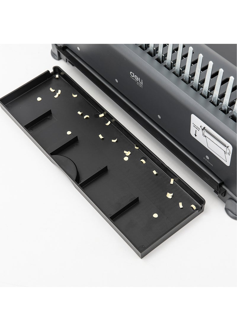 Deli - Deli E3871 Binding Machine, 21 Holes, Binding 350 Pages, 12 Sheets Punching Capacity. - Image 1