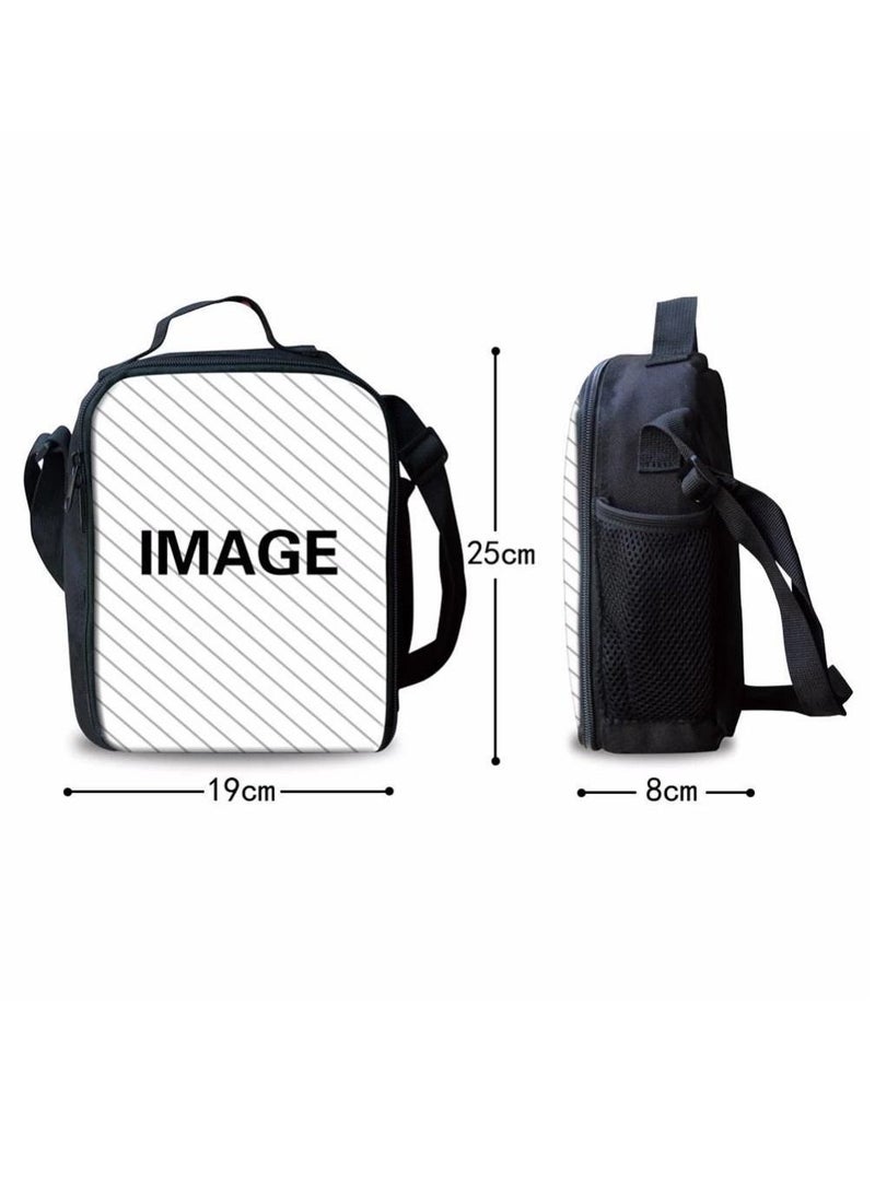 Y&D 3-Piece Pokemon 3D Print Insulated Lunch Backpack Set Multicolour - Image 4