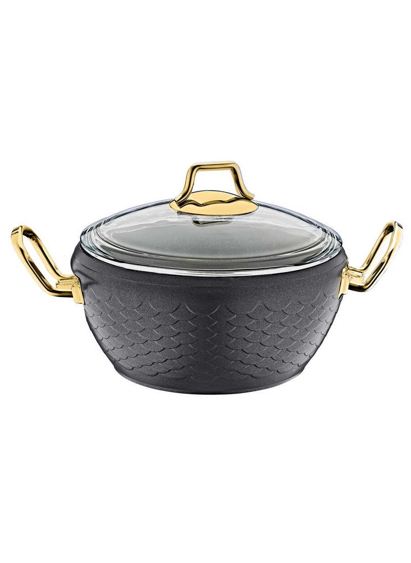 OMS - OMS - 16Pcs Colonna Granite Cookware Set - Grey Color - Made in Turkey - Image 1