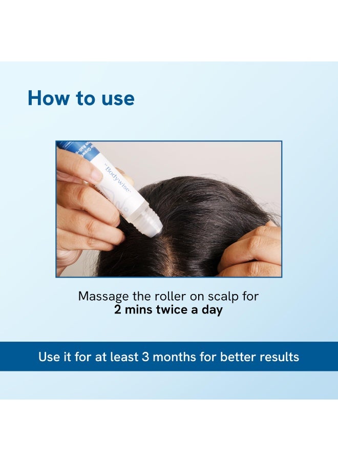 Be Bodywise Rosemary Hair Serum (Roll On) | 3% Redensyl, 2% Aminexil & 2% Anagain | Thicker & Stronger Hair | Prevents Hair Fall & Stimulates Follicles | For All Hair Types | 25ml - Image 4