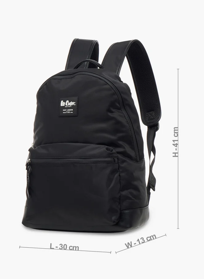 لي كوبر Solid School Backpack with Adjustable Straps and Zip Closure - 30x13x41 cm