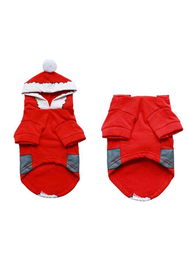 NIBEMINENT Cute Santa Claus Dog Dress Red/White L