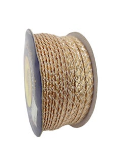 Embroiderymaterial EmbroideryMaterial 7MM Wide Handmade Indian Gota Trim Lace for Saree Border, Suit, Blouse, Kurti, Dupatta Border, Dress Embellishment & Decoration (Rose Gold, 18 Meters/Roll)  - Image 1