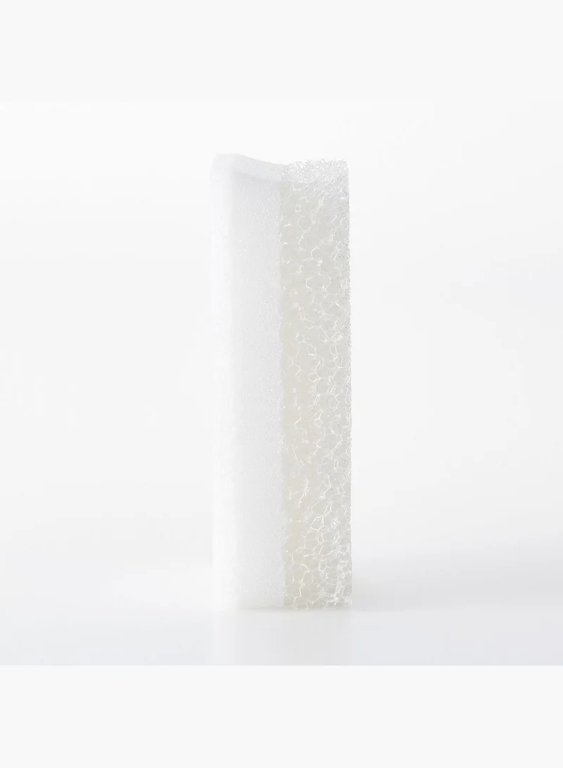 MUJI Urethane Foam Three Layer Sponge, Approx. W 6 x D 12 x H 3.5 cm, White