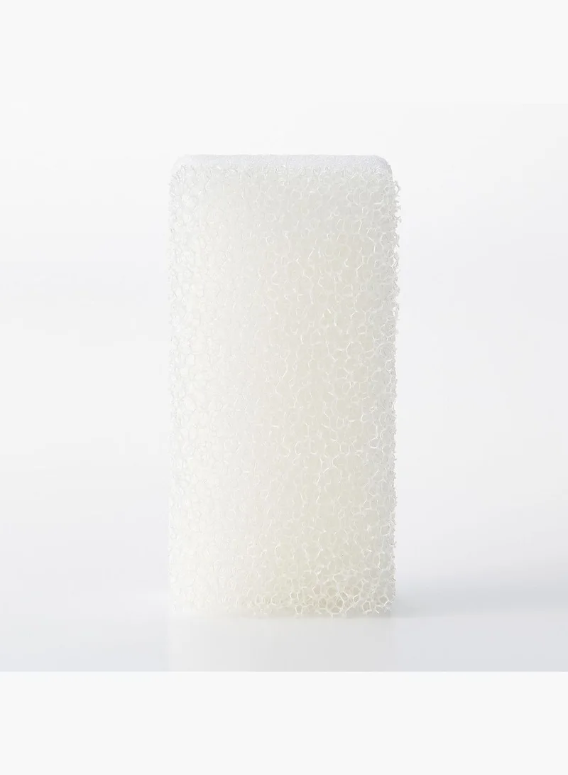 MUJI Urethane Foam Three Layer Sponge, Approx. W 6 x D 12 x H 3.5 cm, White