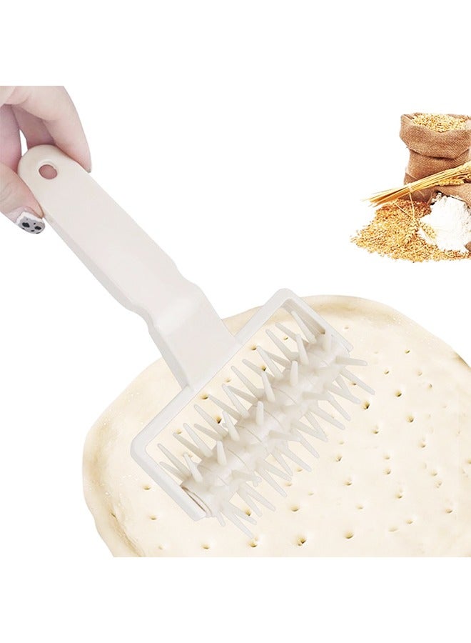 Pizza Dough Docker, Pizza Docking Tool DIY Plastic Pizza Cookies Dough Roller Wheels Cutter Cake Bread Hole Punch Baking Tools  - Image 1