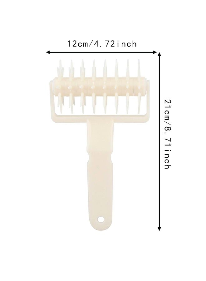 Pizza Dough Docker, Pizza Docking Tool DIY Plastic Pizza Cookies Dough Roller Wheels Cutter Cake Bread Hole Punch Baking Tools  - Image 2