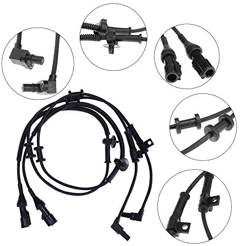 Anxingo استبدال حساس سرعة العجلات ABS الأمامي الأيسر والأيمن لسيارة فورد إكسبيديشن 2000-2005 F-250 F-350 F-450 F-550 سوبر ديوتي 1999-2004 F650 F750 F800 استبدال# ALS197 5S6024 SU7557 BRAB68 F81Z2C204BA (2 قطع) - Image 5
