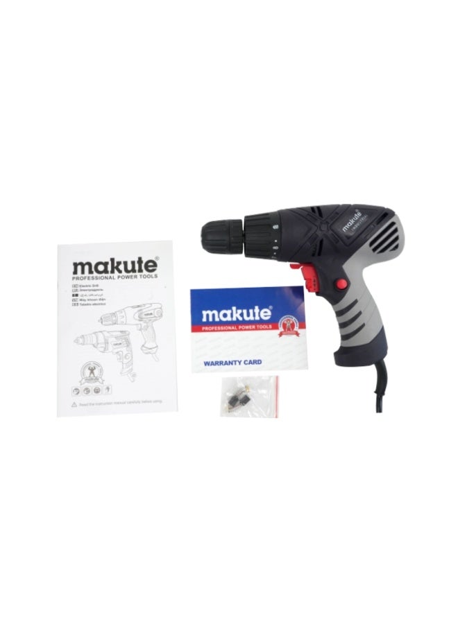 makute Electric Hammer Drill ED012, 280W | 10mm Chuck, Variable Speed 0-750 RPM, AC Powered Corded Rotary Driver | Compact Industrial Power Tool for Wood, Steel, Concrete | 220-240V - Image 1