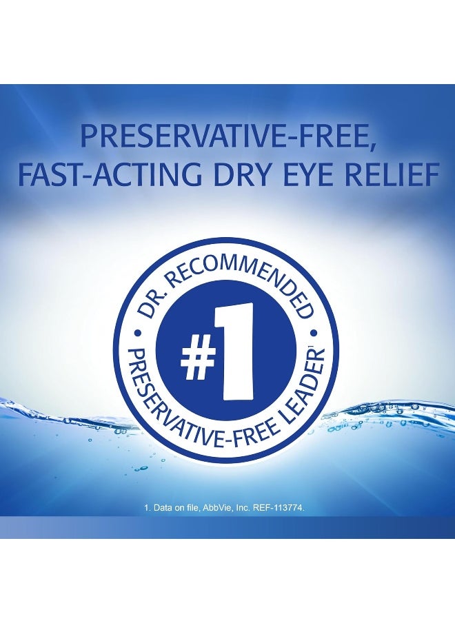 Allergan - Refresh Optive Lubricant Eye Drops Preservative-Free 0.01 Fl Oz Single-Use Containers 30 Count Packaging May Vary - Image 1
