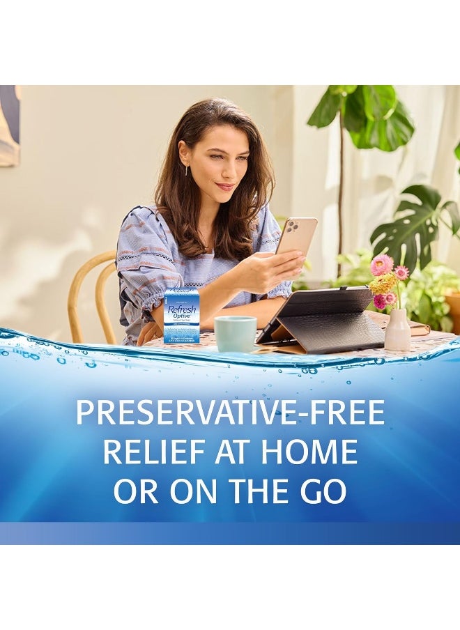 Allergan - Refresh Optive Lubricant Eye Drops Preservative-Free 0.01 Fl Oz Single-Use Containers 30 Count Packaging May Vary - Image 1