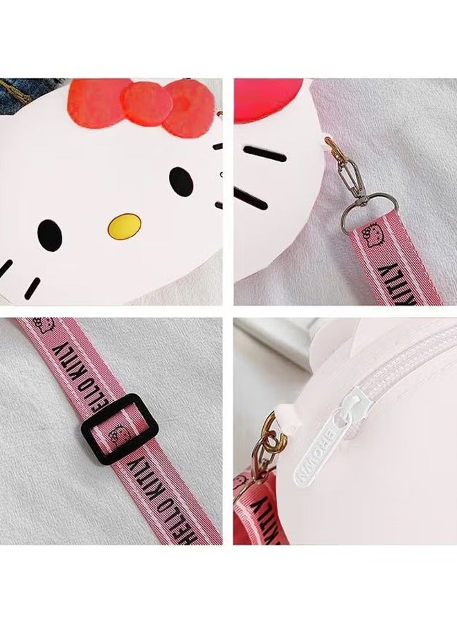 Hello Kitty Silicone Bag, Lovely Hello Kitty Wallet, Cartoon Animal Shoulder Bag, Kitty Cat Purse for Girls Birthday Gifts  - Image 4
