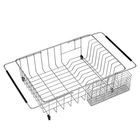 Slideep Cutlery Utensil Silverware Drying Rack, Flatware Storage Solution Basket with Hooks for Kitchen Dish Drainer Dish Drying Rack, RustProof 304 Stainless Steel - Image 5