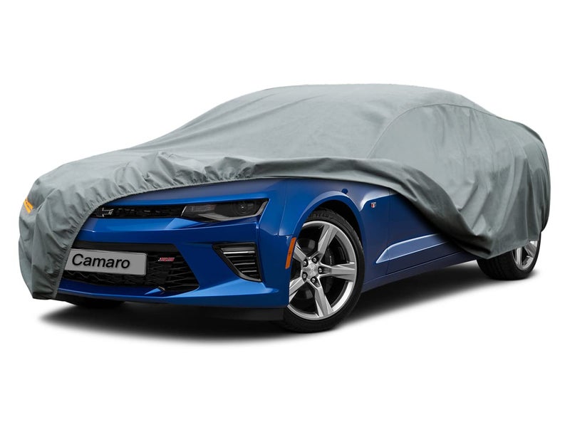 Kayme Heavy Duty Car Cover Custom Fit Chevrolet Chevy Camaro ZL1 SS Z28 LT LE LS 19822025 Waterproof All Weather for Automobiles Full Exterior Covers Sun Rain UV Protection