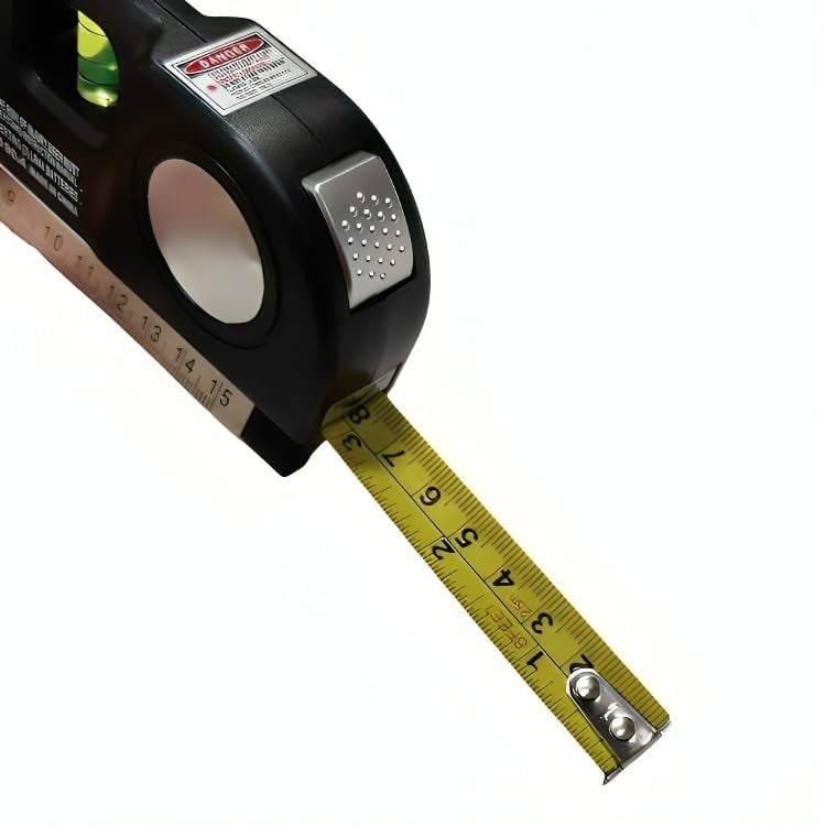 ISC ISC Level Laser NEW Plastic Horizon Vertical Measure Tape Aligner Bubbles Ruler Multifunction Leveler Tool - Image 3