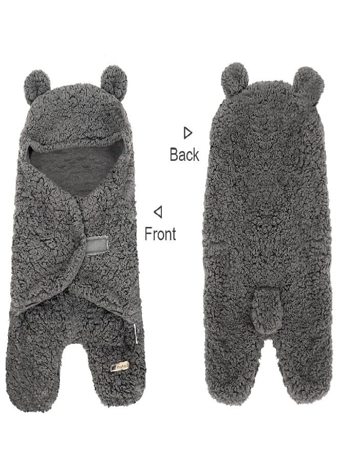 BlueSnail Newborn Receiving Blanket Baby Sleeping Wrap Swaddle (Gray) - Image 4