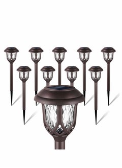 Y&D 10 Pack Solar Lights Outdoor Decorative, Pathway Outdoor, Powered Garden Yard for Walkway Sidewalk Driveway  - Image 1