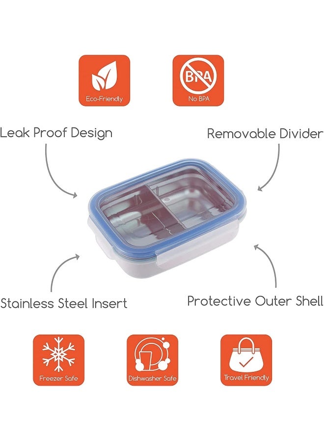innobaby Keepin' Smart Stainless Snack Box (Blue) - Image 2