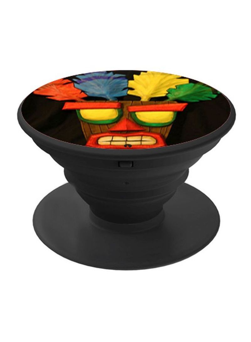 RKN Printed Pop Socket Black/Yellow/Orange - Image 2