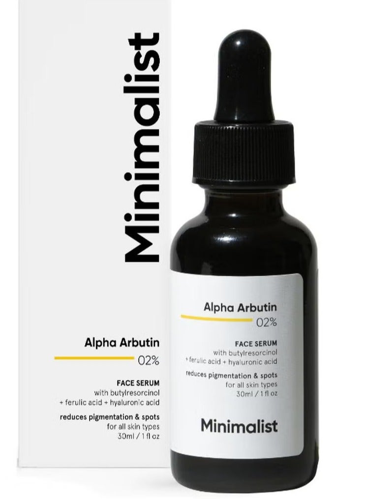 منيماليست سيروم ألفا أربوتين بنسبة 2٪ للتصبغ وإزالة البقع الداكنة 30 مل - Image 1