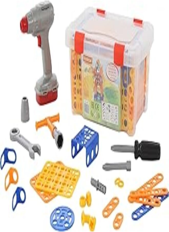 Polesie Polesie set-young engineer windmill construction toy set-196 pieces, multi colour 